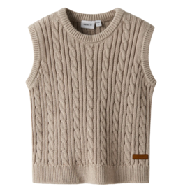 Name it NMMROMAN Knit Slipover Island Fossil
