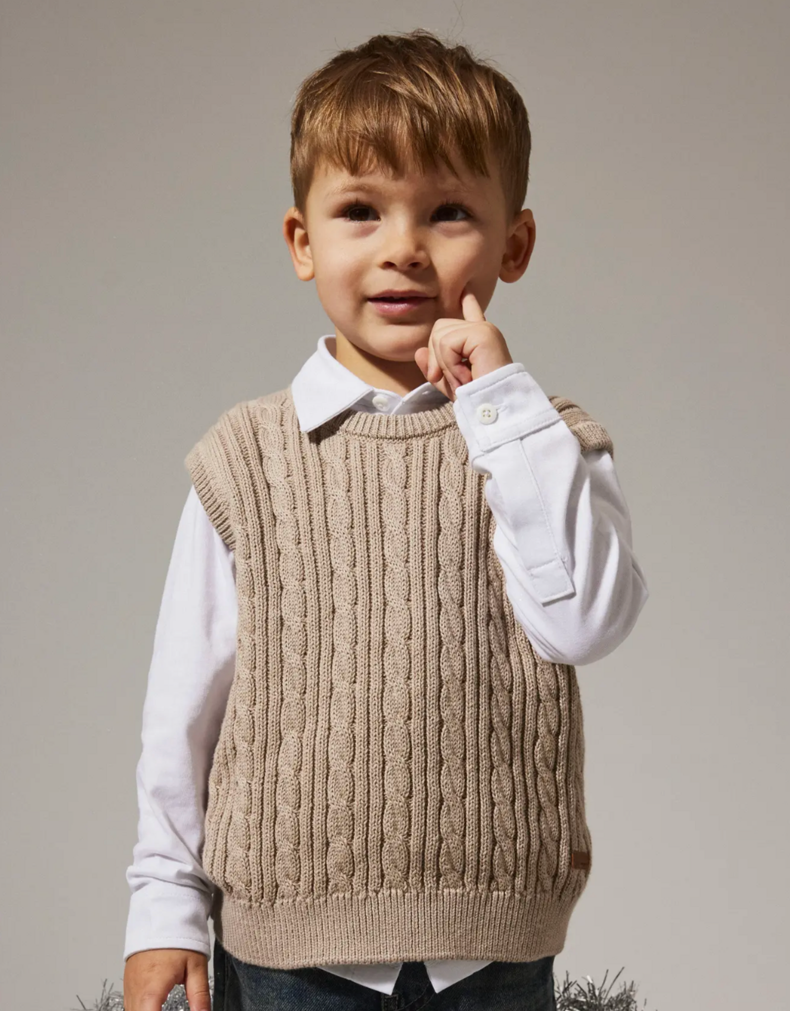 Name it NMMROMAN Knit Slipover Island Fossil