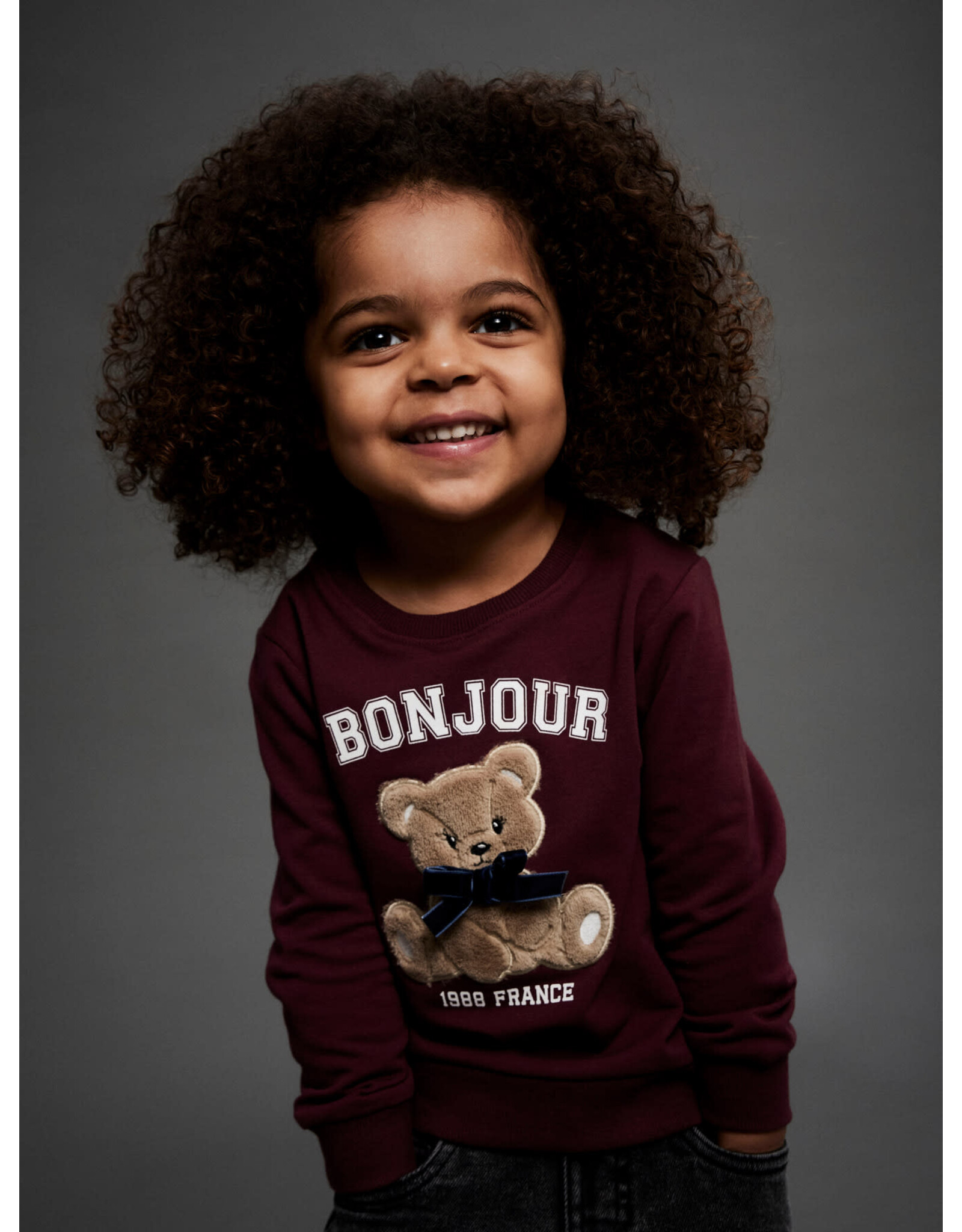 Name it NMFREAR LS Sweat Bru Burgundy