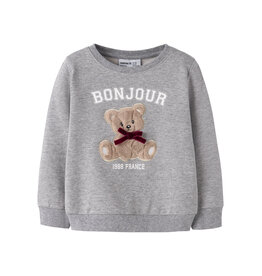 Name it NMFREAR LS Sweat Bru Grey melange
