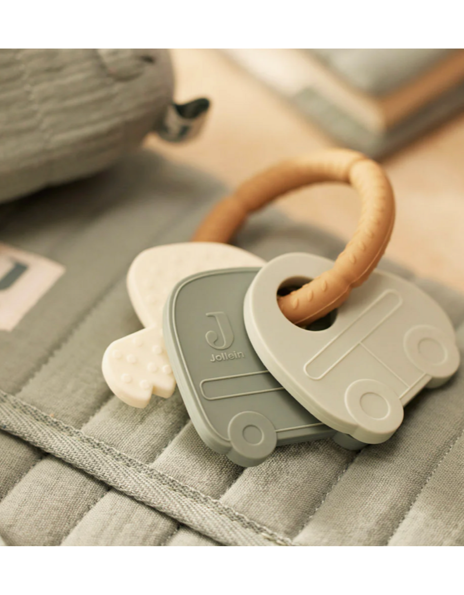 Jollein Siliconen Bijtring sleutelbos - On The Go