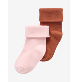 Noppies Unisex Socks 2pck Newstead Rose Smoke nos