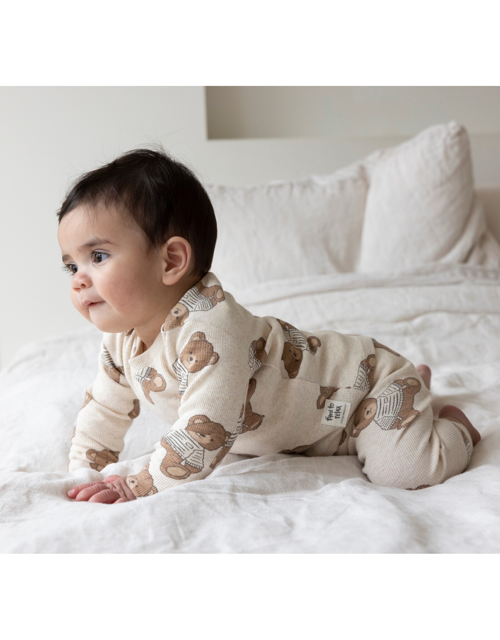 Feetje Teddy Bear - Premium Sleepwear by Feetje Offwhite melange