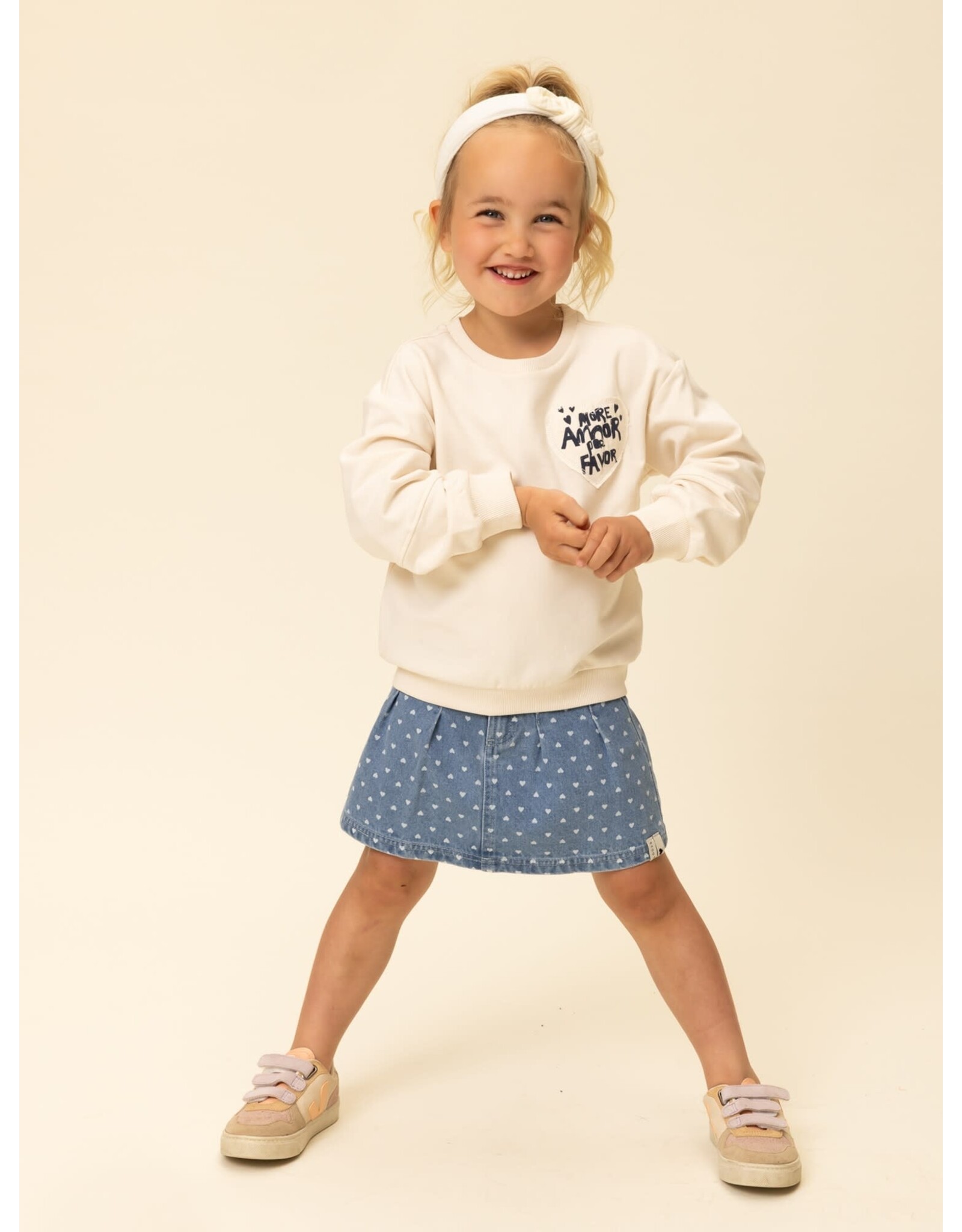 Little Looxs Little Printed Sweater Milk  z26