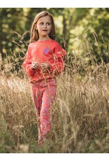 Little Looxs Little Printed Ruffle Sweater Coral z26