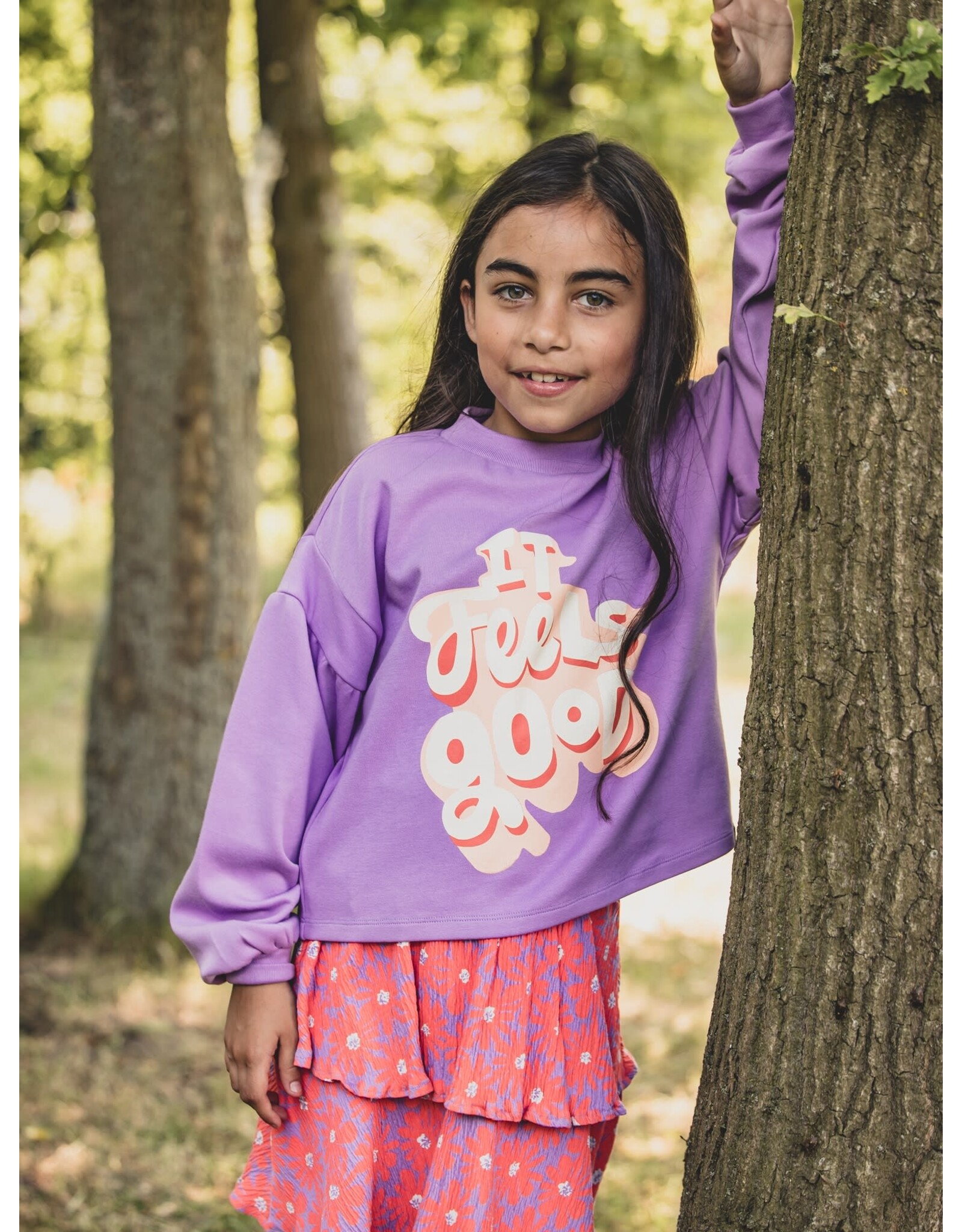 Little Looxs Little Printed sweater Lilac s26
