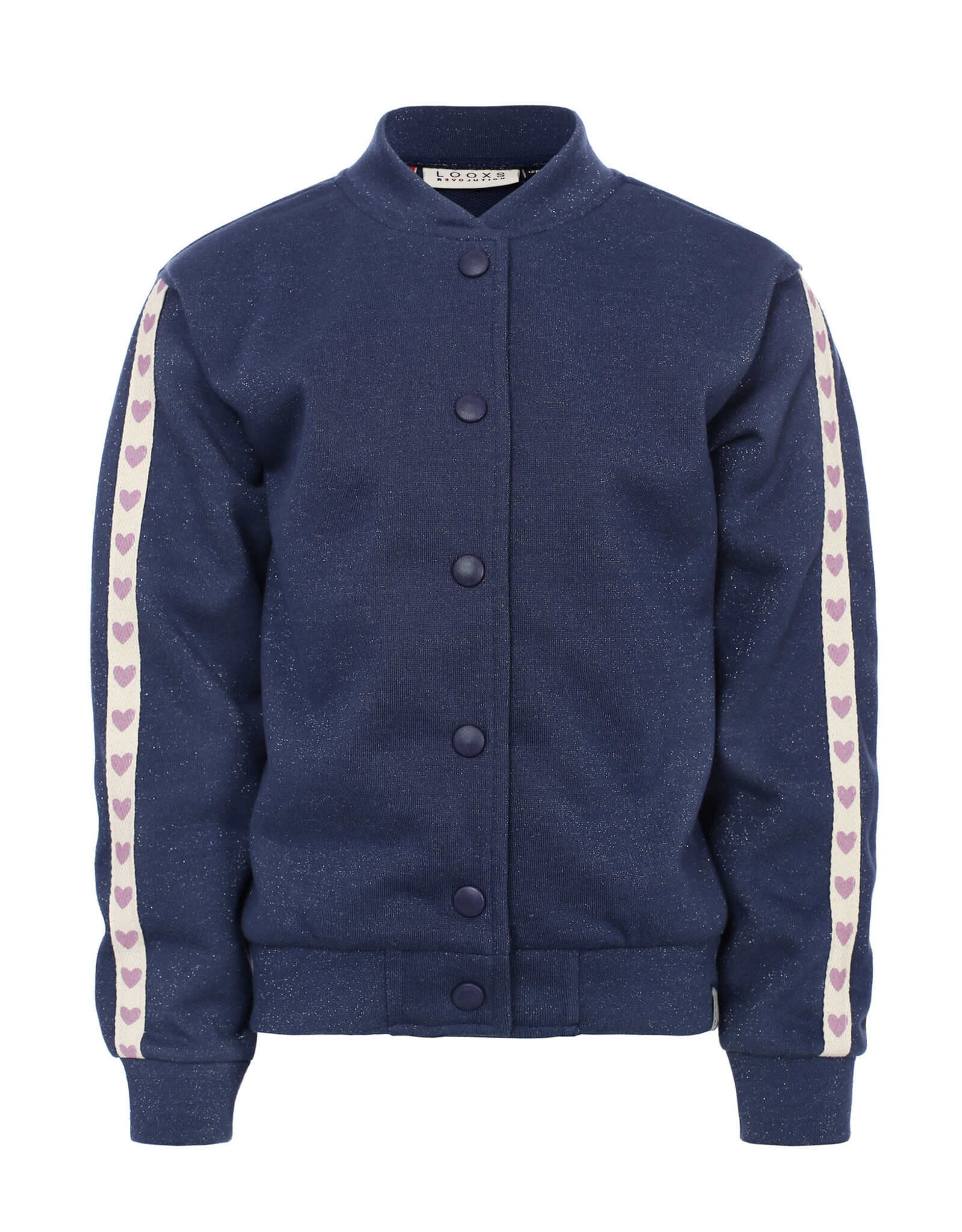 Little Looxs Little Lurex sweat jacket Dark blue s26