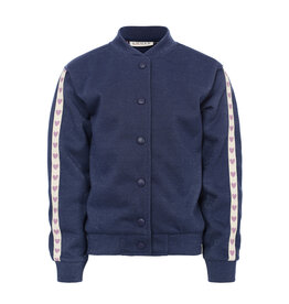 Little Looxs Little Lurex sweat jacket Dark blue s26