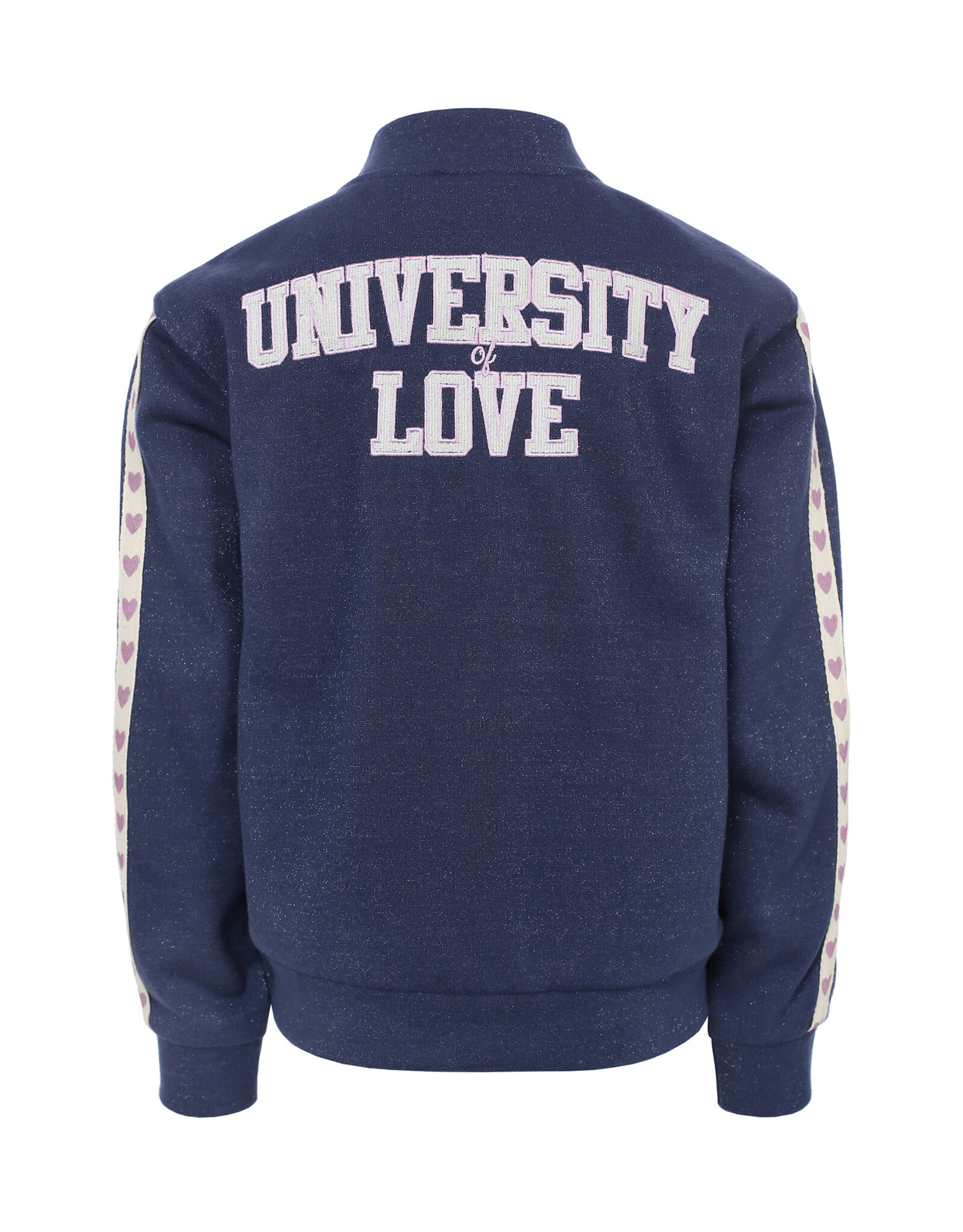 Little Looxs Little Lurex sweat jacket Dark blue s26