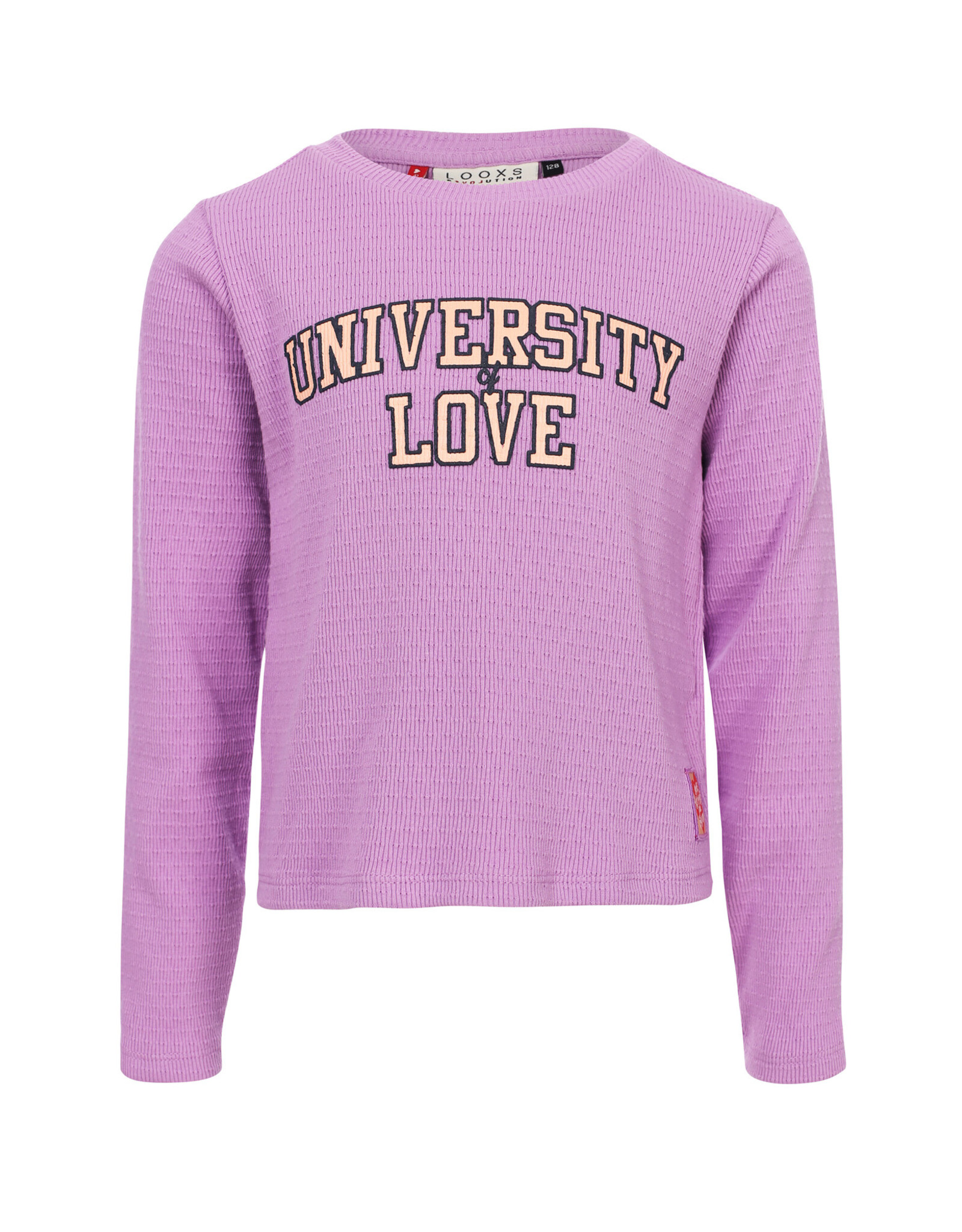 Little Looxs Little Ajour rib T-shirt LS Soft Apricot s26