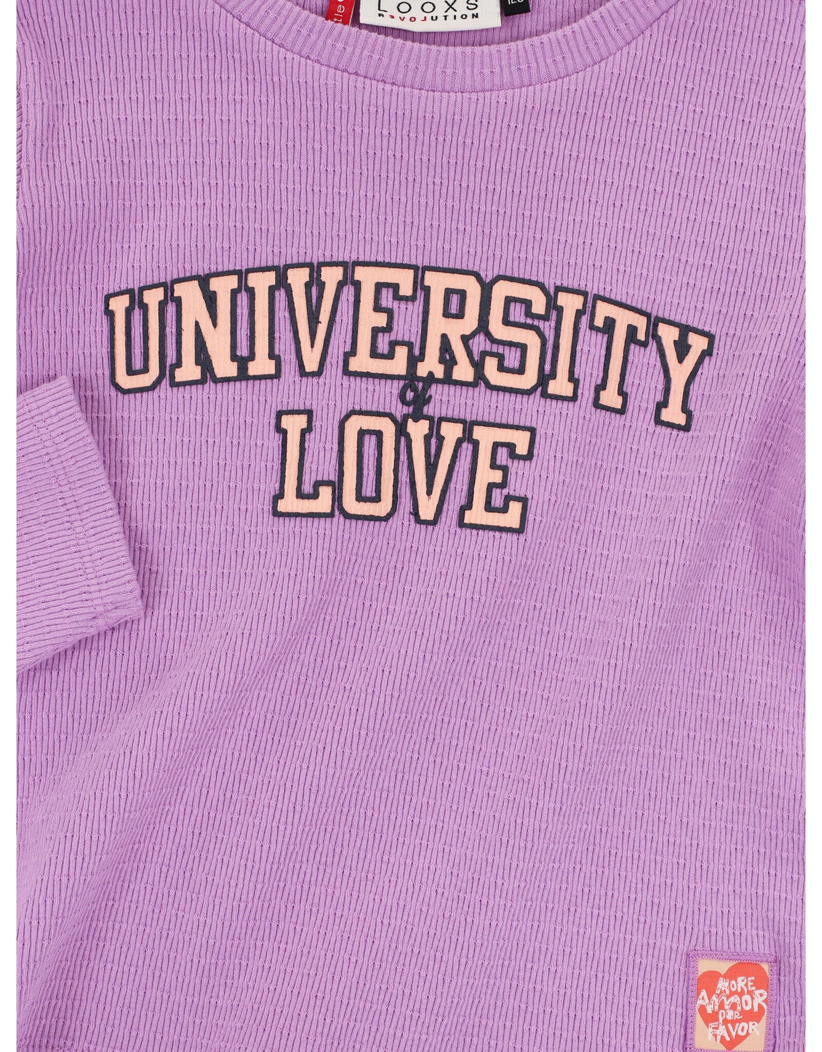 Little Looxs Little Ajour rib T-shirt LS Soft Apricot s26