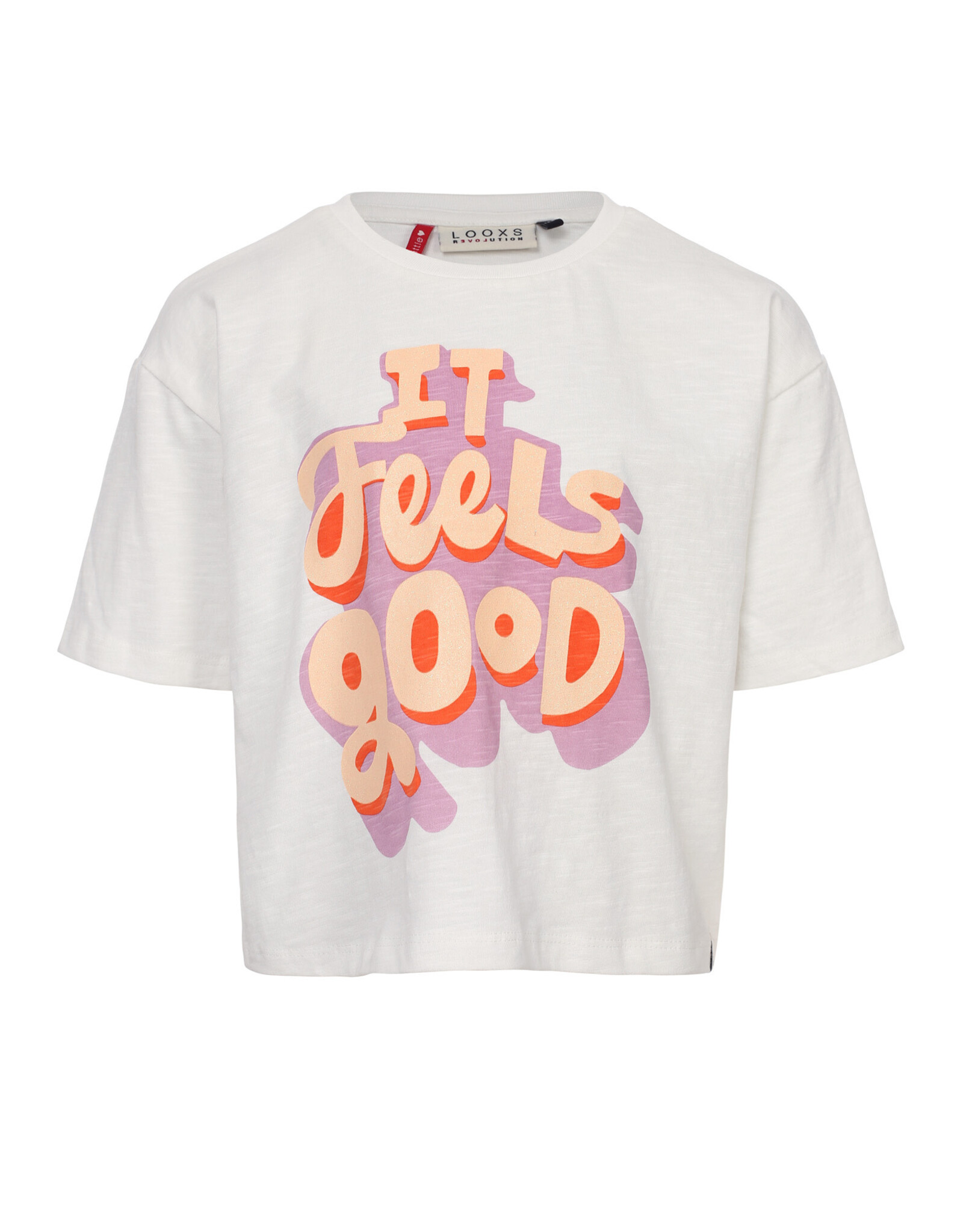 Little Looxs Little Jersey artwork T-shirt Off white S-26