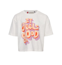 Little Looxs Little Jersey artwork T-shirt Off white S-26