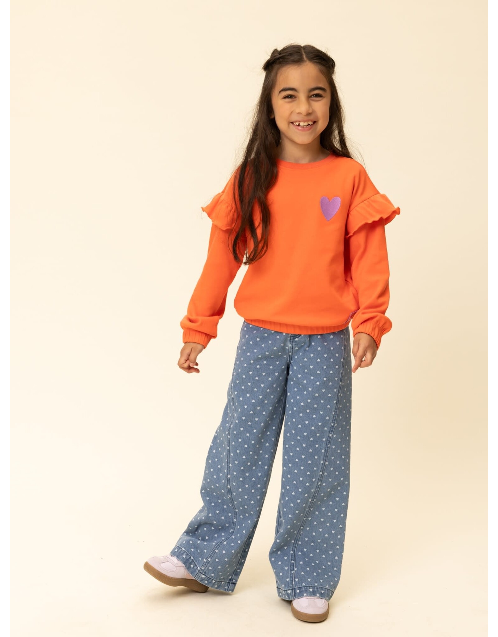 Little Looxs Little Heart wideleg Denim Heart denim S26