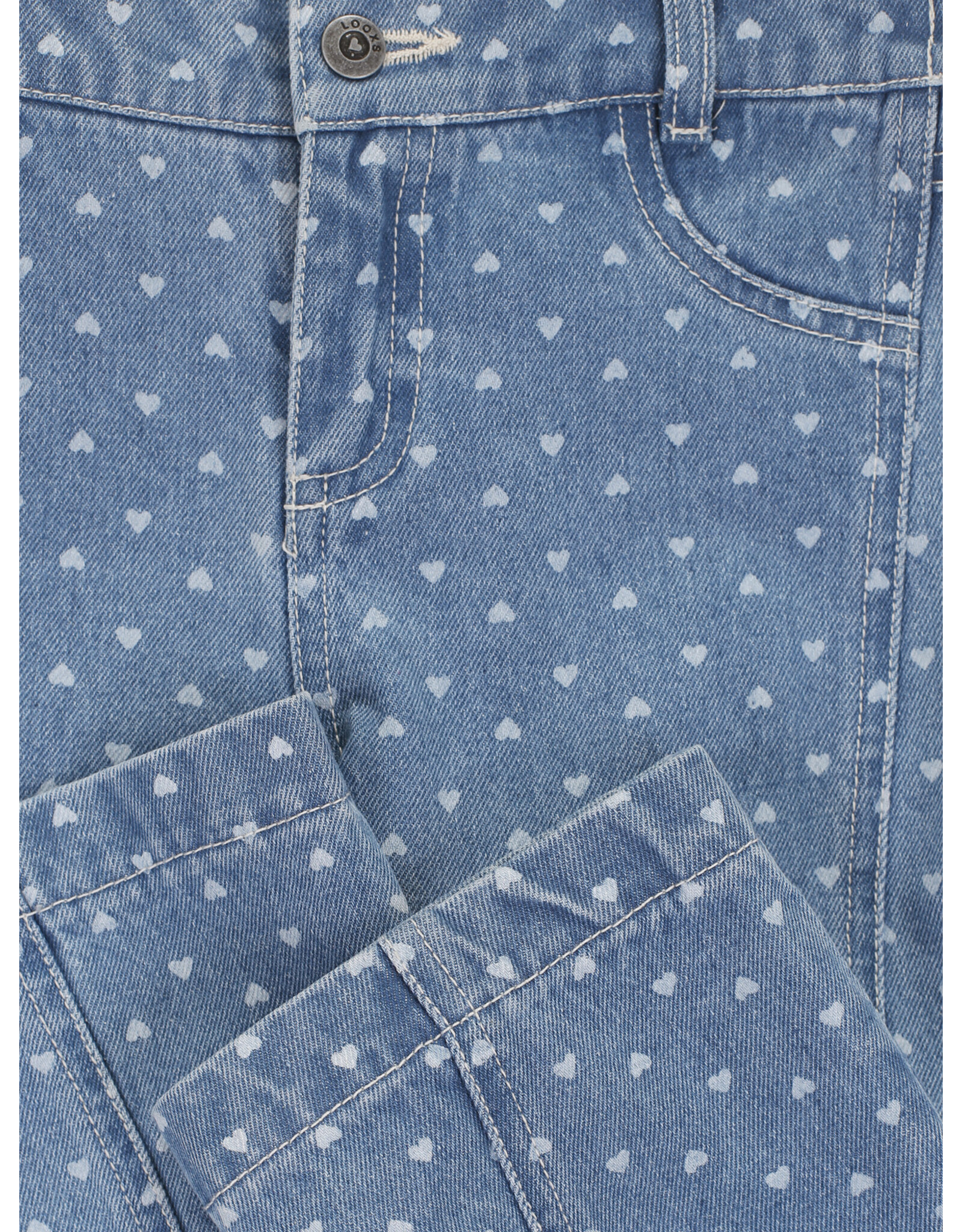 Little Looxs Little Heart wideleg Denim Heart denim S26