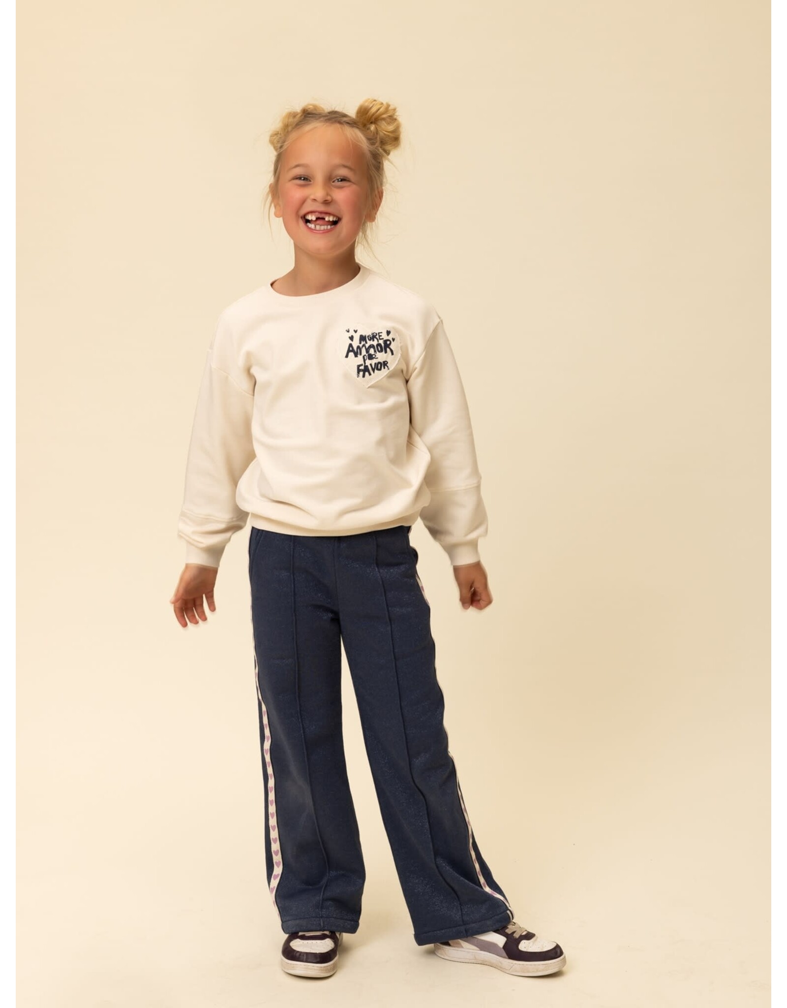 Little Looxs Little Lurex sweat pants Dark blue S26