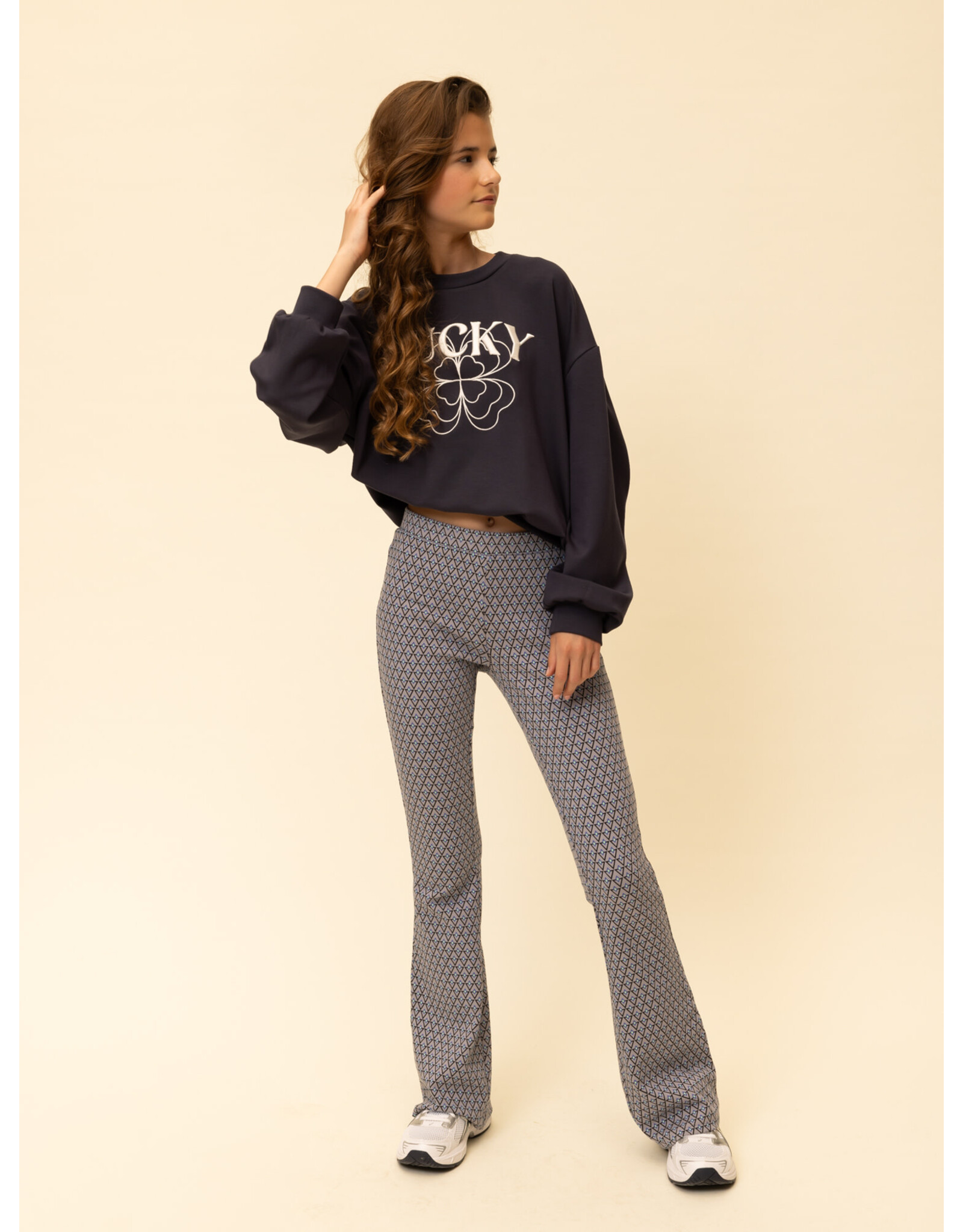 Looxs 10sixteen Flare pants Pattern s26