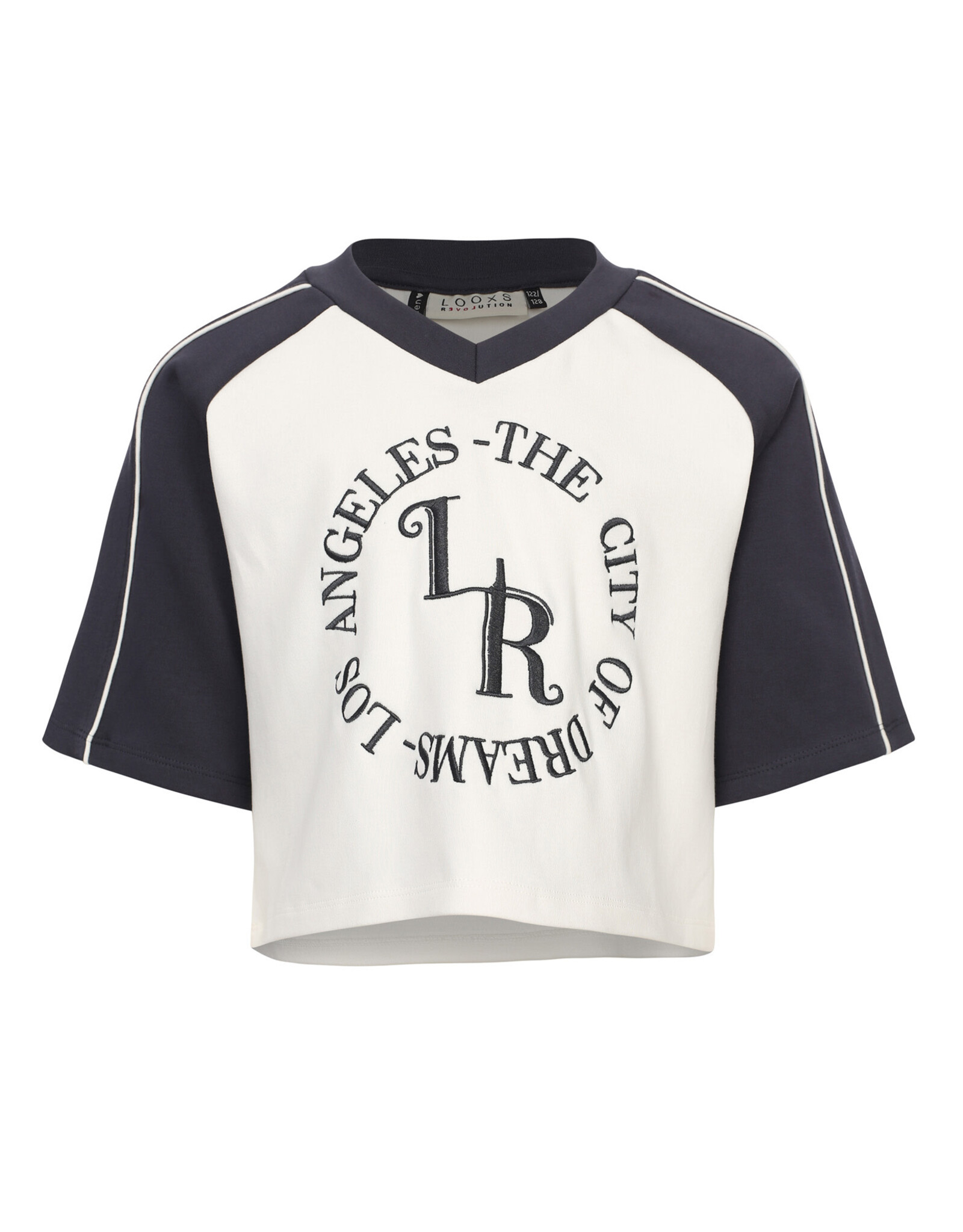 Looxs 10sixteen  V-Neck T-shirt white salt s26