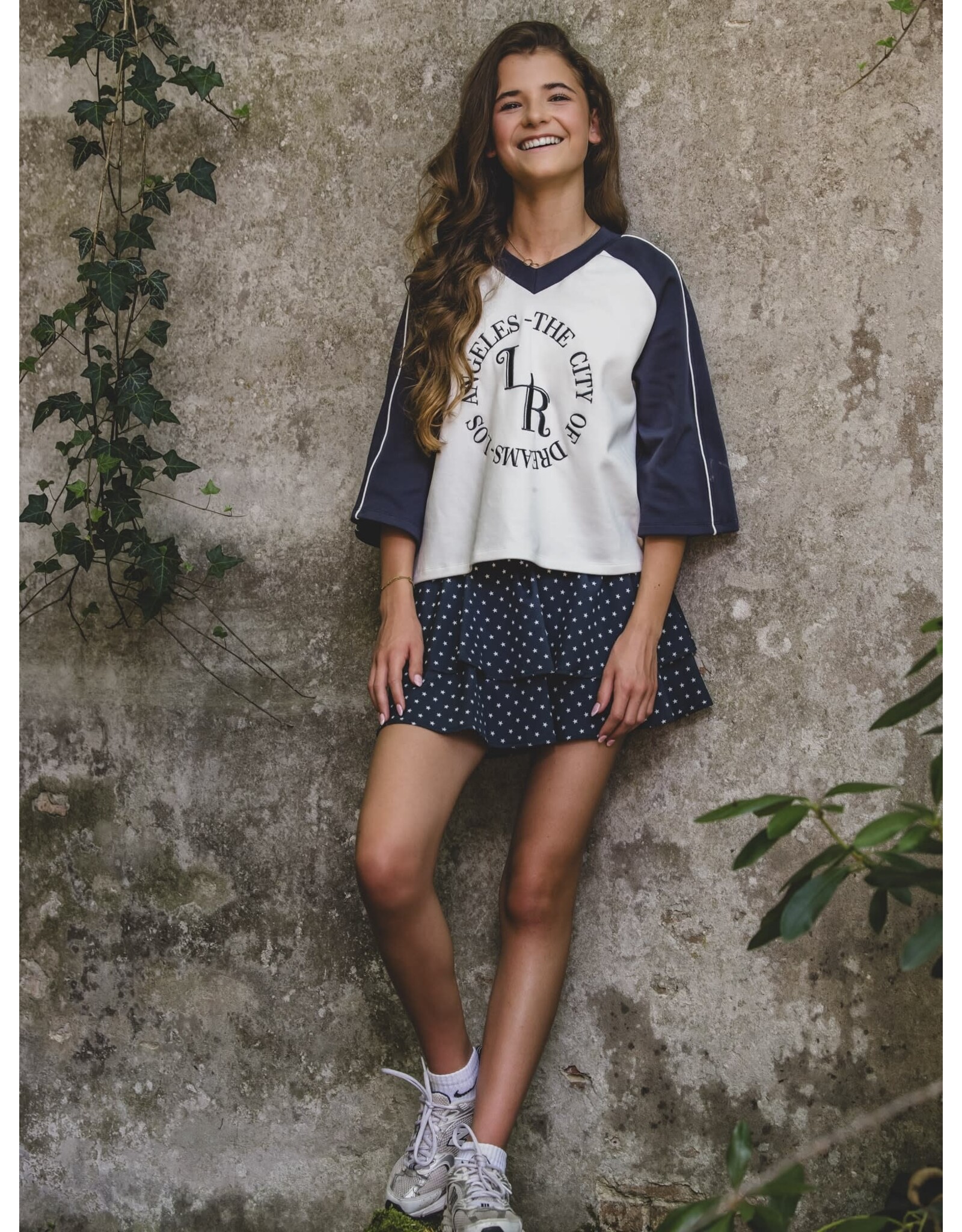 Looxs 10sixteen  V-Neck T-shirt white salt s26