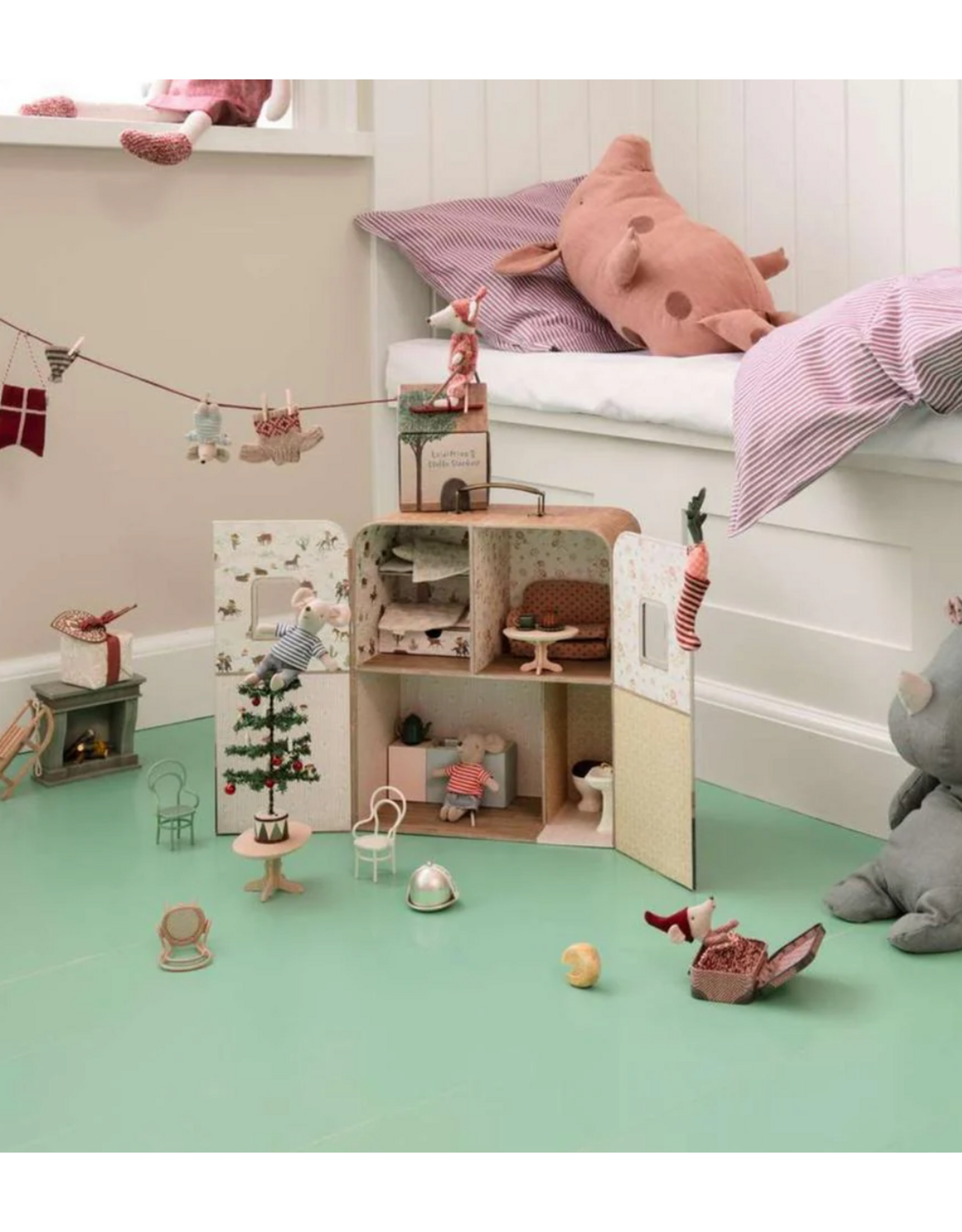 Maileg SuitCasa Little sister and brother mouse