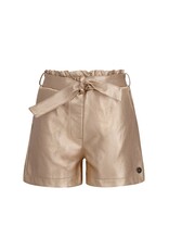 Like Flo Fay-Linn Flo girls fake leather short with shell belt Gold