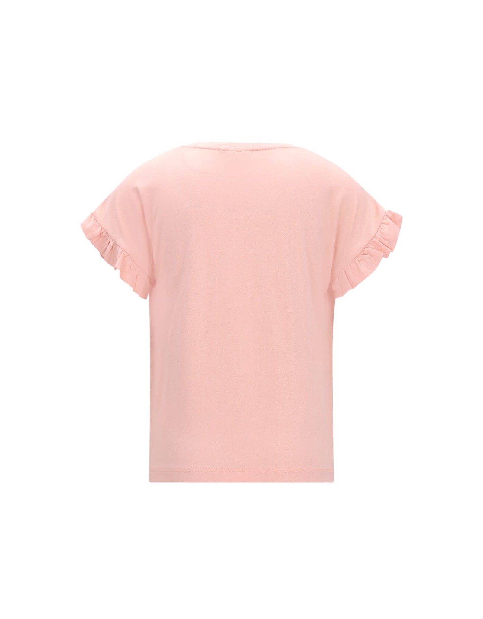 Like Flo Emma Flo girls ruffle sleeve end Soft peach
