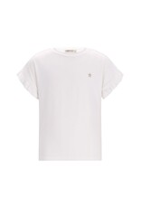 Like Flo Emma Flo girls ruffle sleeve end Off white