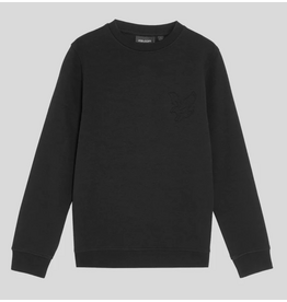 Lyle & Scott Embossed Eagle Crew Neck Z865 Jet Black -