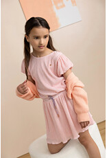 Nono Miron AOP Plissee Dress S/SL Vintage Pink