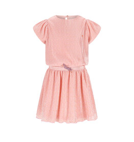 Nono Miron AOP Plissee Dress S/SL Vintage Pink