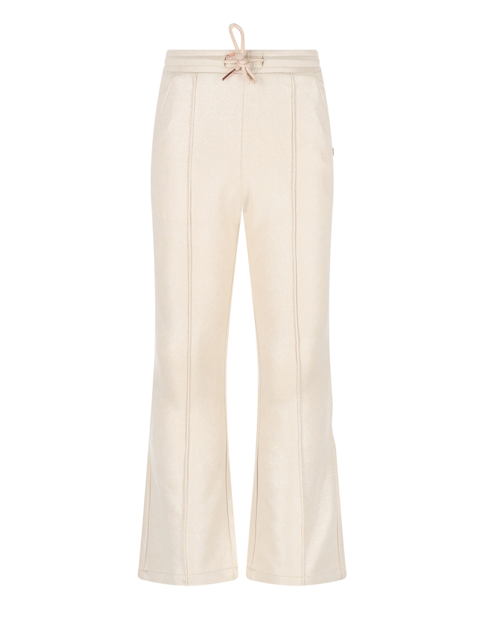 Nono Soy Flared Foil Coated Fake Suede Pants Pearled Ivory