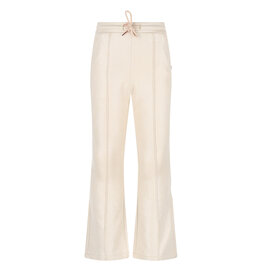 Nono Soy Flared Foil Coated Fake Suede Pants Pearled Ivory