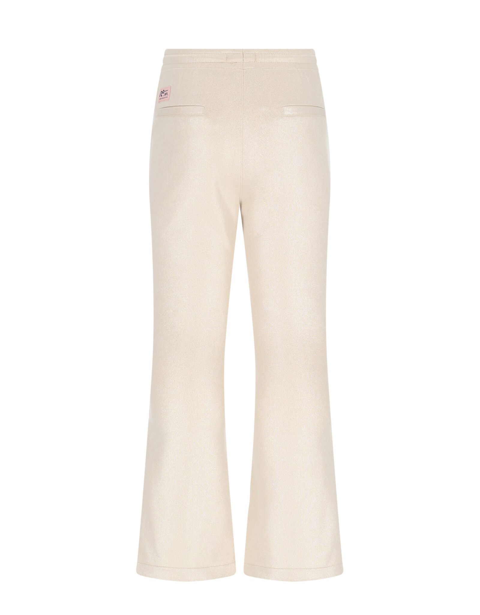 Nono Soy Flared Foil Coated Fake Suede Pants Pearled Ivory