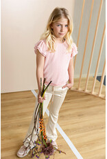 Nono Soy Flared Foil Coated Fake Suede Pants Pearled Ivory