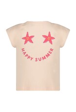 Jubel T-shirt met backprint - Lazy Lagoon l.Roze