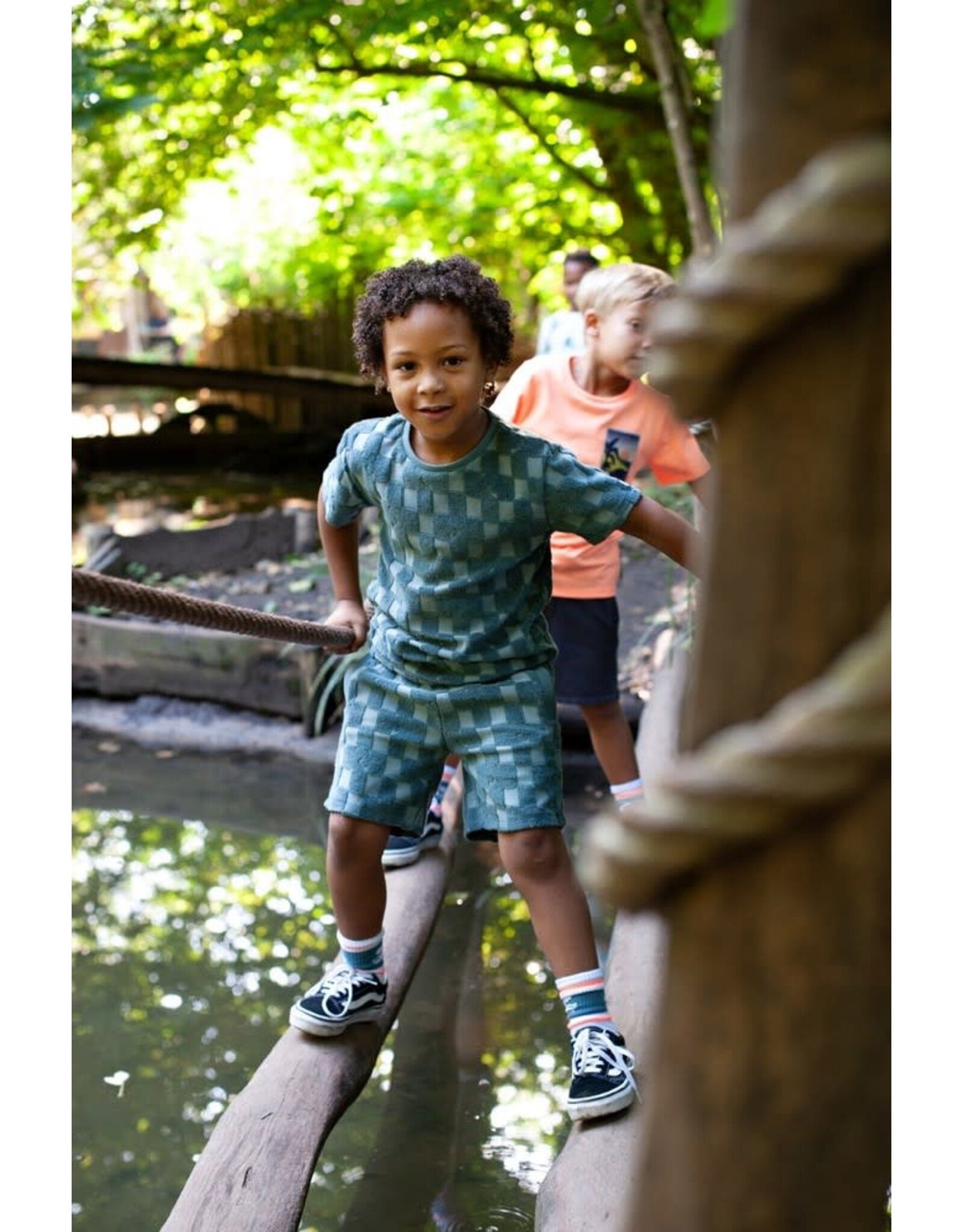 Sturdy Short ruit badstof - Lagoon Legends Petrol