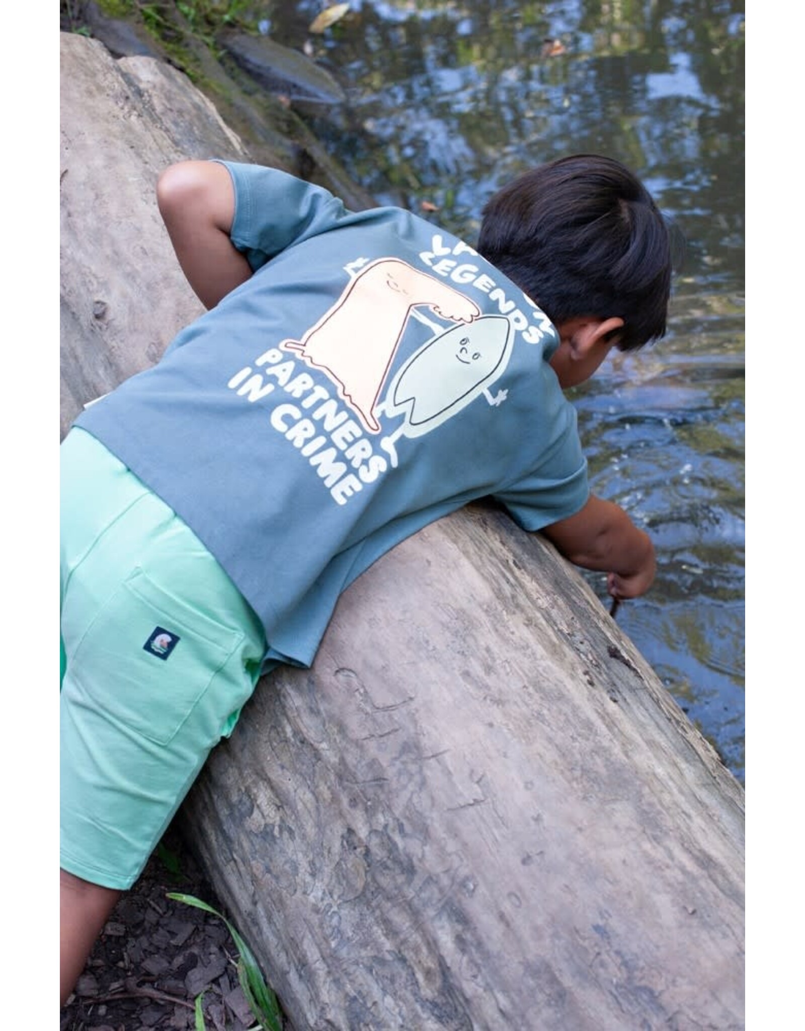 Sturdy T-shirt oversized - Lagoon Legends Petrol