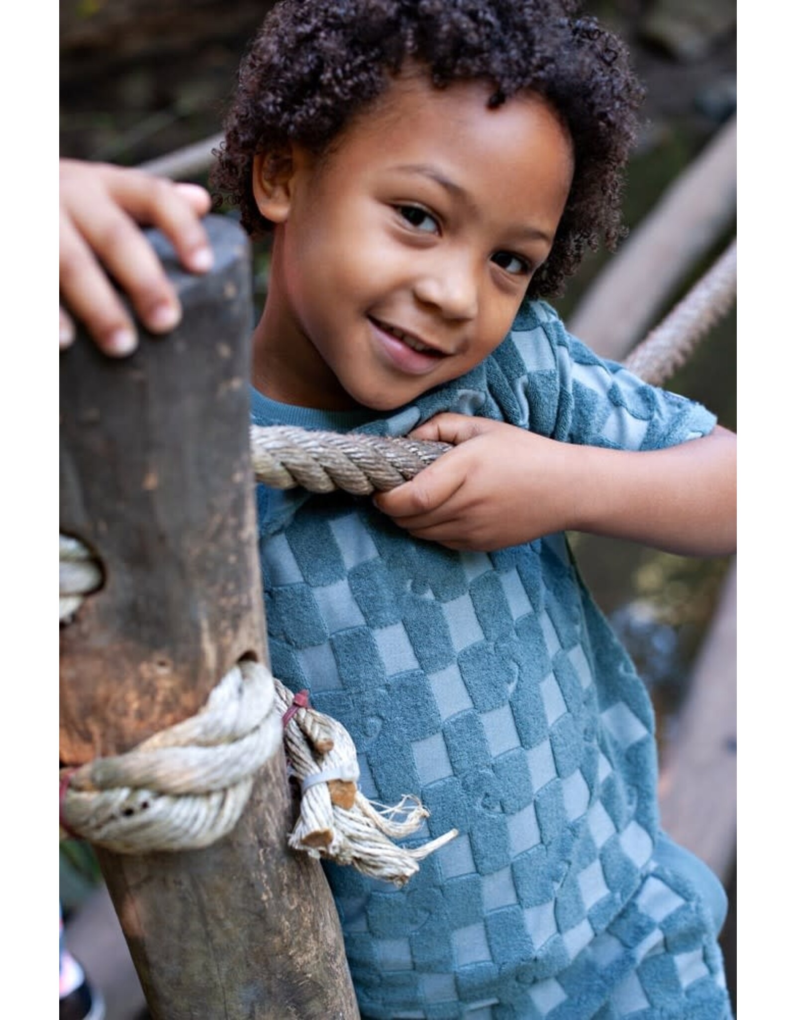 Sturdy T-shirt ruit badstof - Lagoon Legends Petrol