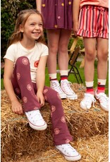 Jubel Flared broek AOP - Salsa Sunset Bordeaux