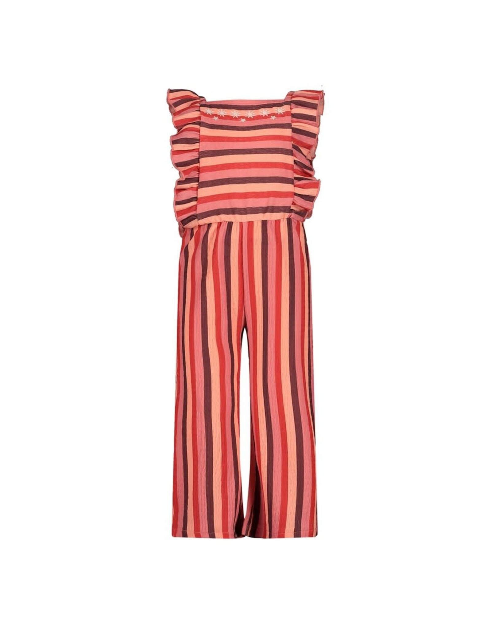 Jubel Jumpsuit streep seersucker - Salsa Sunset Zalm
