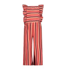 Jubel Jumpsuit streep seersucker - Salsa Sunset Zalm