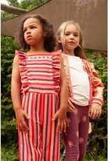 Jubel Jumpsuit streep seersucker - Salsa Sunset Zalm