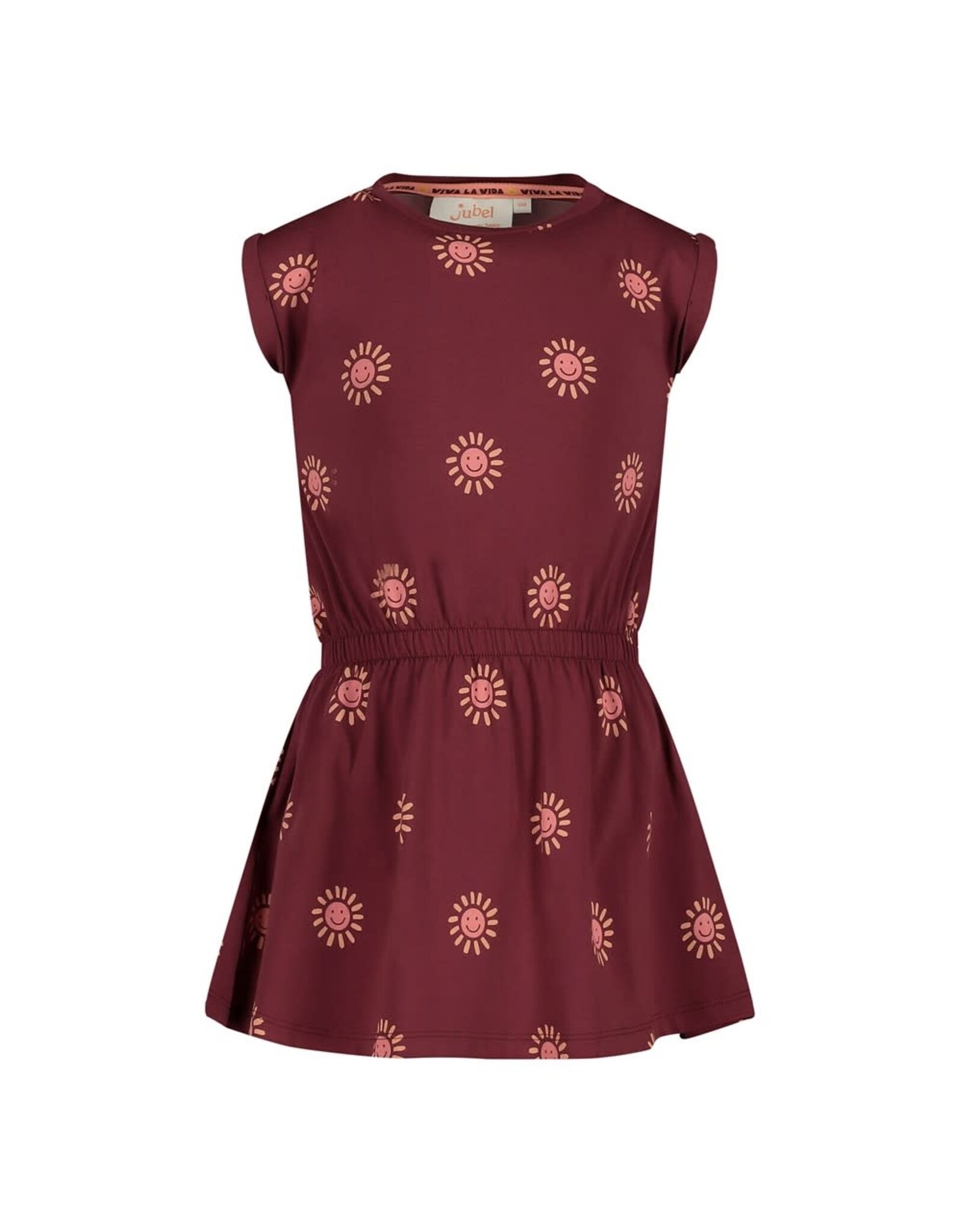 Jubel Jurk AOP - Salsa Sunset Bordeaux