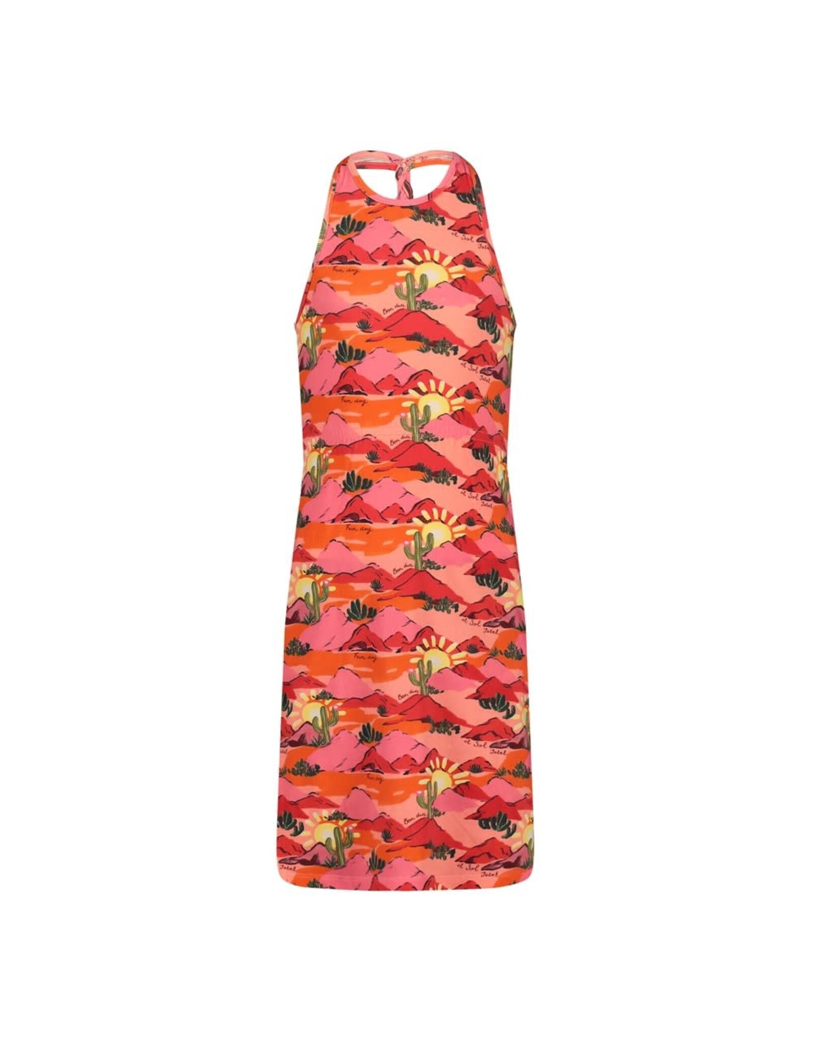 Jubel Jurk AOP - Salsa Sunset Zalm