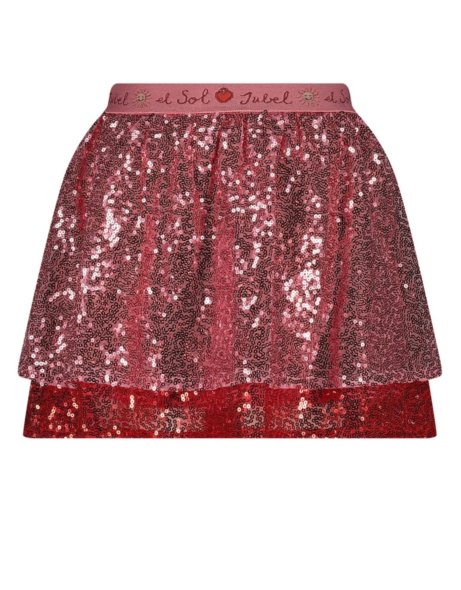Jubel Pailetten rok - Salsa Sunset Roze