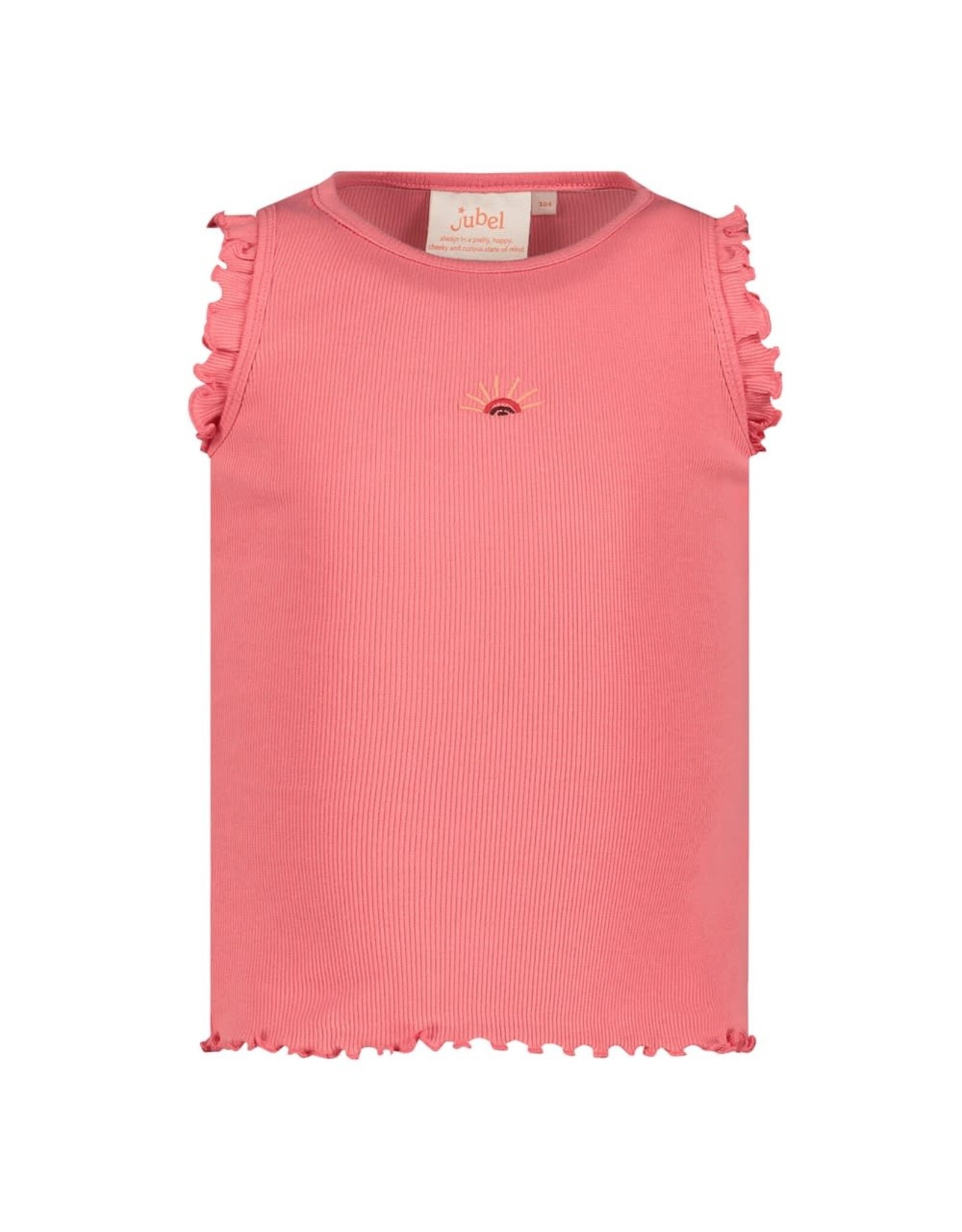 Jubel Singlet rib - Salsa Sunset Roze