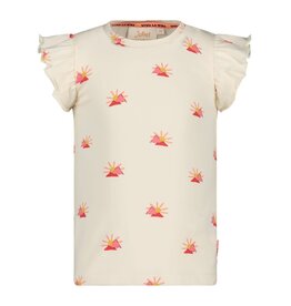 Jubel T-shirt AOP - Salsa Sunset Offwhite
