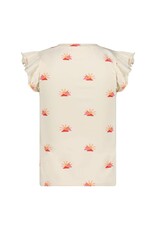 Jubel T-shirt AOP - Salsa Sunset Offwhite
