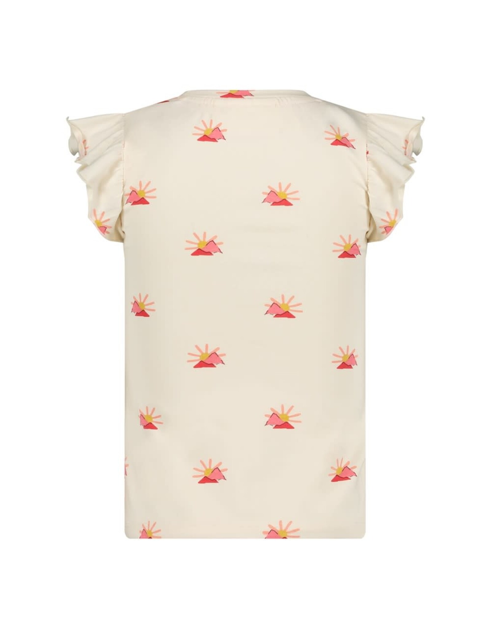 Jubel T-shirt AOP - Salsa Sunset Offwhite