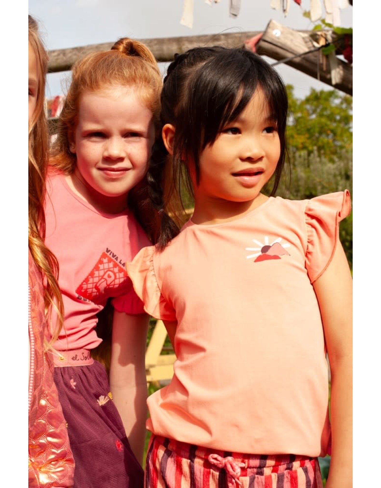 Jubel T-shirt met backprint - Salsa Sunset Roze